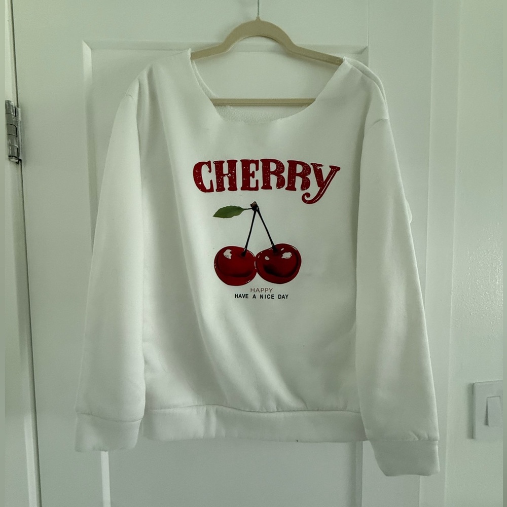 Cherry White Women's Sweater